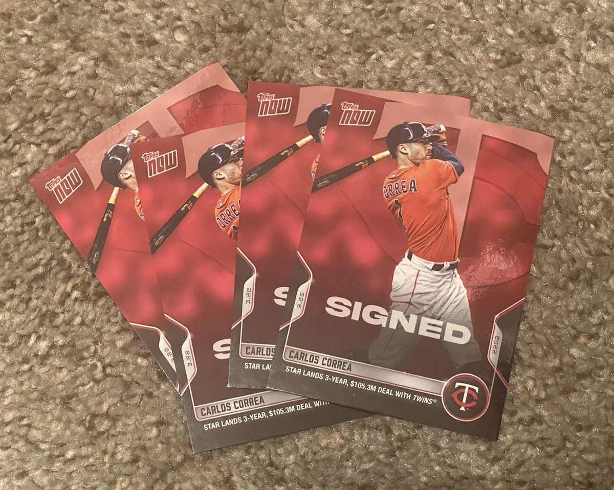 Let’s get #MNTwins Carlos Correa going this week!

RT for a chance to win one of 4 of his #ToppsNow cards.

Must be following to enter.