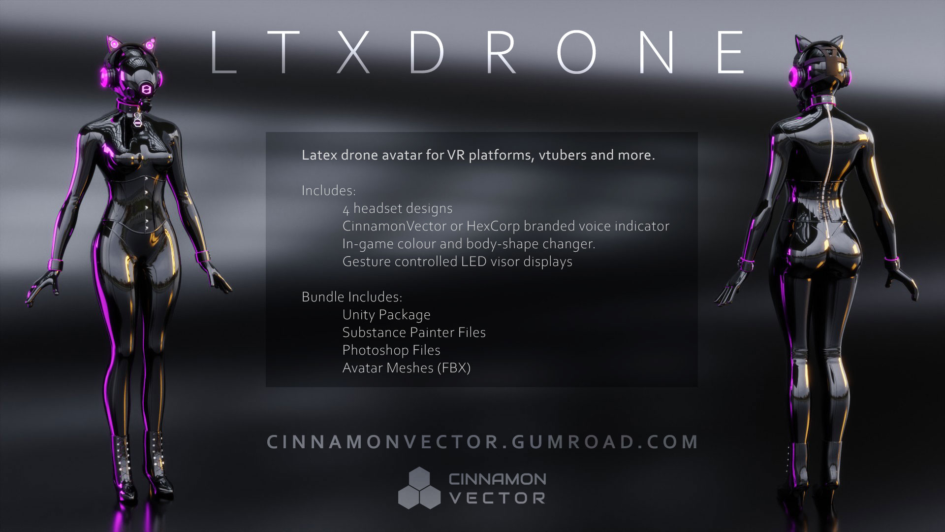 Jess 🏳️‍🌈 Twitter: "My new drone LTXDRONE, is now available to buy :) It's for platforms such as VRChat &amp; Neos and works a vtuber avatar too. Check