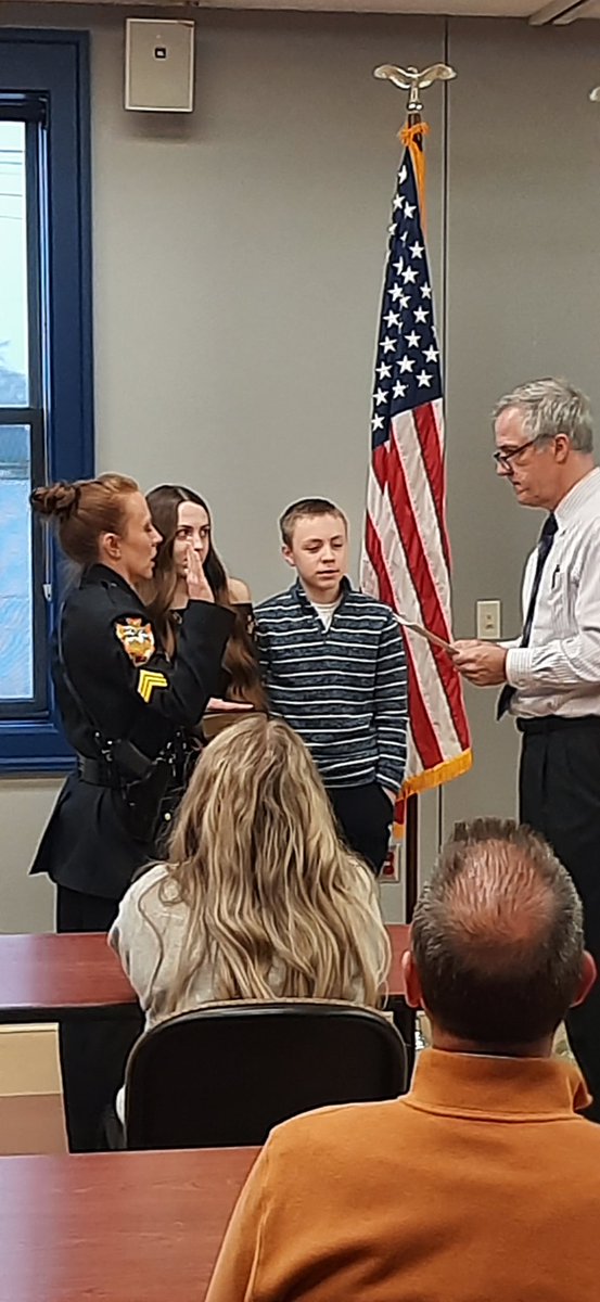 April Fleming sworn in as Newark's first female Police Sergeant...congratulations Sargeant April Fleming.