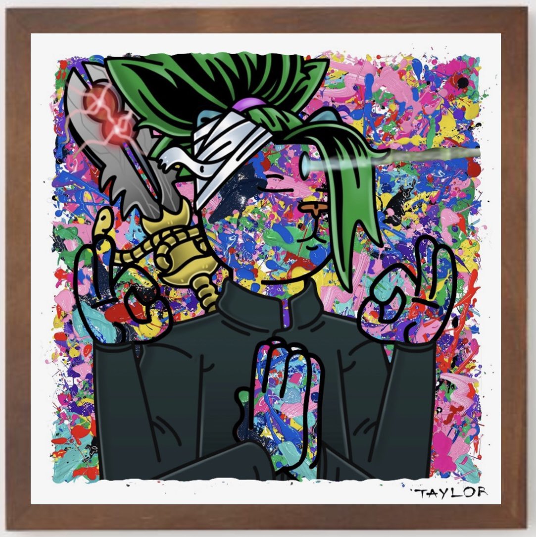 greenside05's tweet photo. This translucent ZenMaster has transcended his inner being from a dark, chaotic mess to a beautiful, chaotic mess through the use of mindfulness (and Lilium). Here is my @zencats_nft x @LiliumbyTaylor submission. https://t.co/49pfpM68Fx