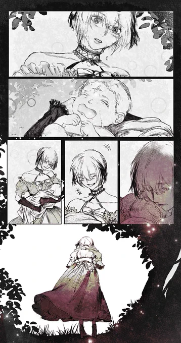 #FGO 
 Little Princess

(阅读顺序左→右,エインセル→ガレス。
艾因塞尔的服装设定直接借用了挂画的) 