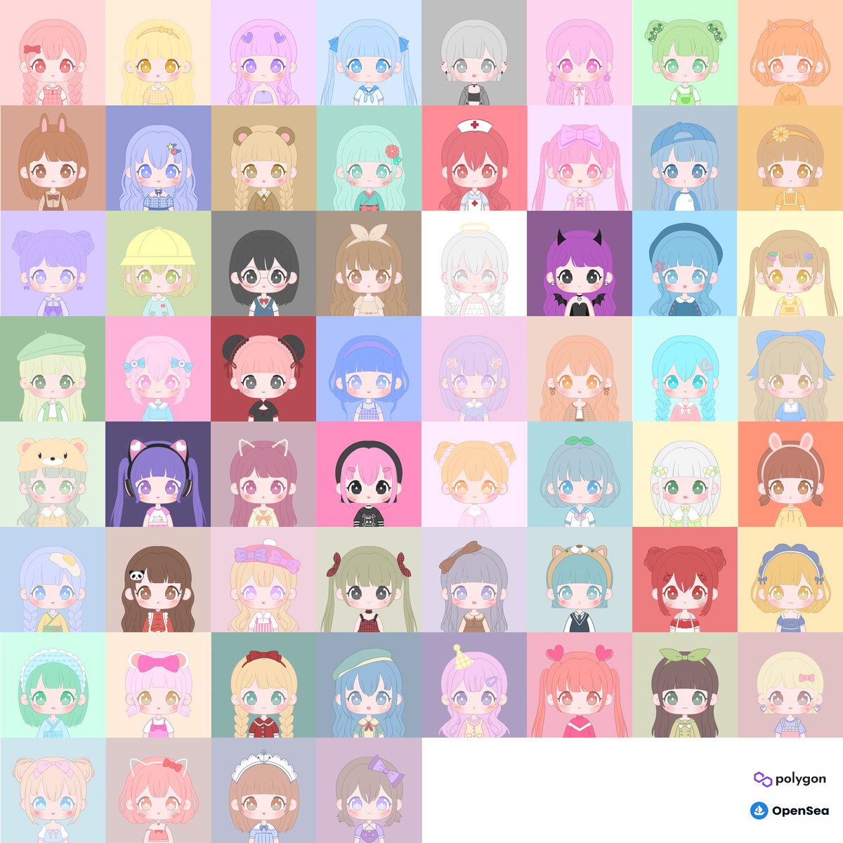 🎀 New Girlmong released! 🎀
💖 Cute Girl Style 💖
💜 0.005 $ETH #Polygon 💜

✨ Drop Now ✨
opensea.io/collection/gir…

#OpenSeaNFT #OpenSea 
<a href="/opensea/">OpenSea</a> #NFT #NFTs 
#NFTCommunity #WomenInNFTs 
#NFT宣伝枠 #NFTJapan