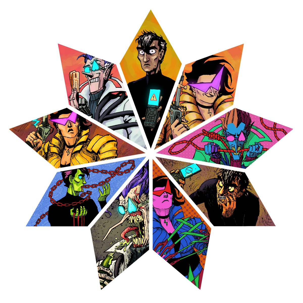 GronkelArt's tweet image. Contemplating how rendering and visual metaphor can convey different character POV in a comic. #StellarFirma