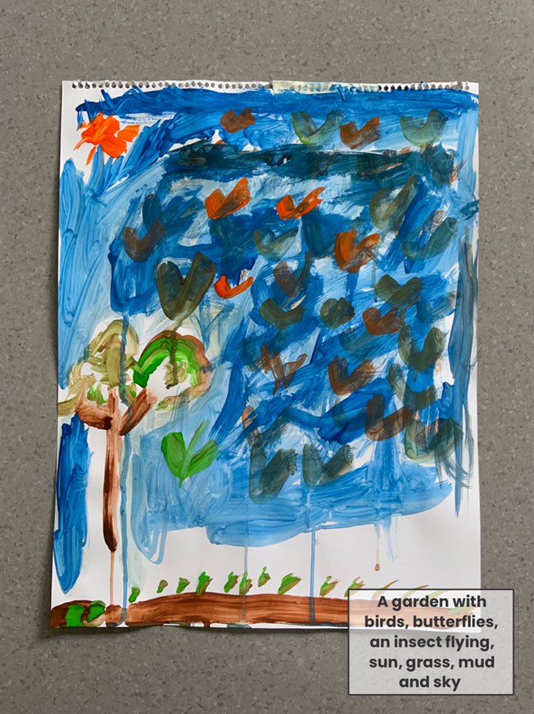 PriyankaGodinho's tweet photo. JKG Dinosaurs used nature as their model today! Every child is an artist indeed! #creativityiscontagious @ey_ois @ois_primary @twisha_b @oismumbai https://t.co/9XfE4qfJfi
