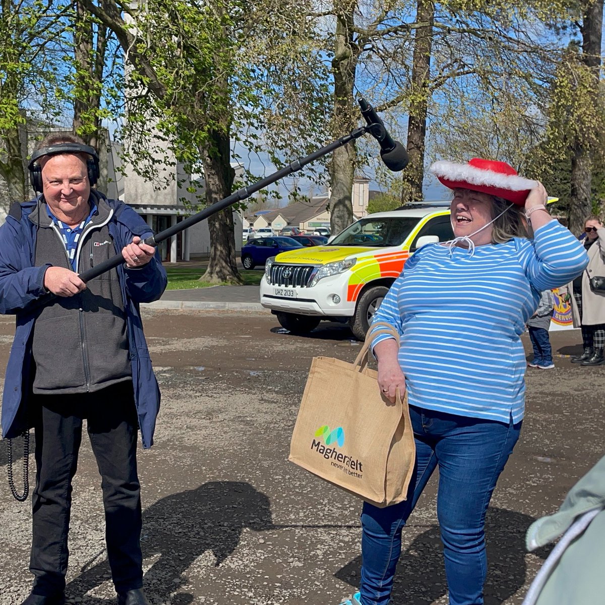 bbcradioulster's tweet photo. Easter Bank Holiday Monday complete! ✔️

A sunny day for all those at #ToomeFair2022 @tidal_toome ☀️🐴 including @ConnorPhillips and @ItsMeHugoD

Listen again @BBCSounds https://t.co/maa0casjdF