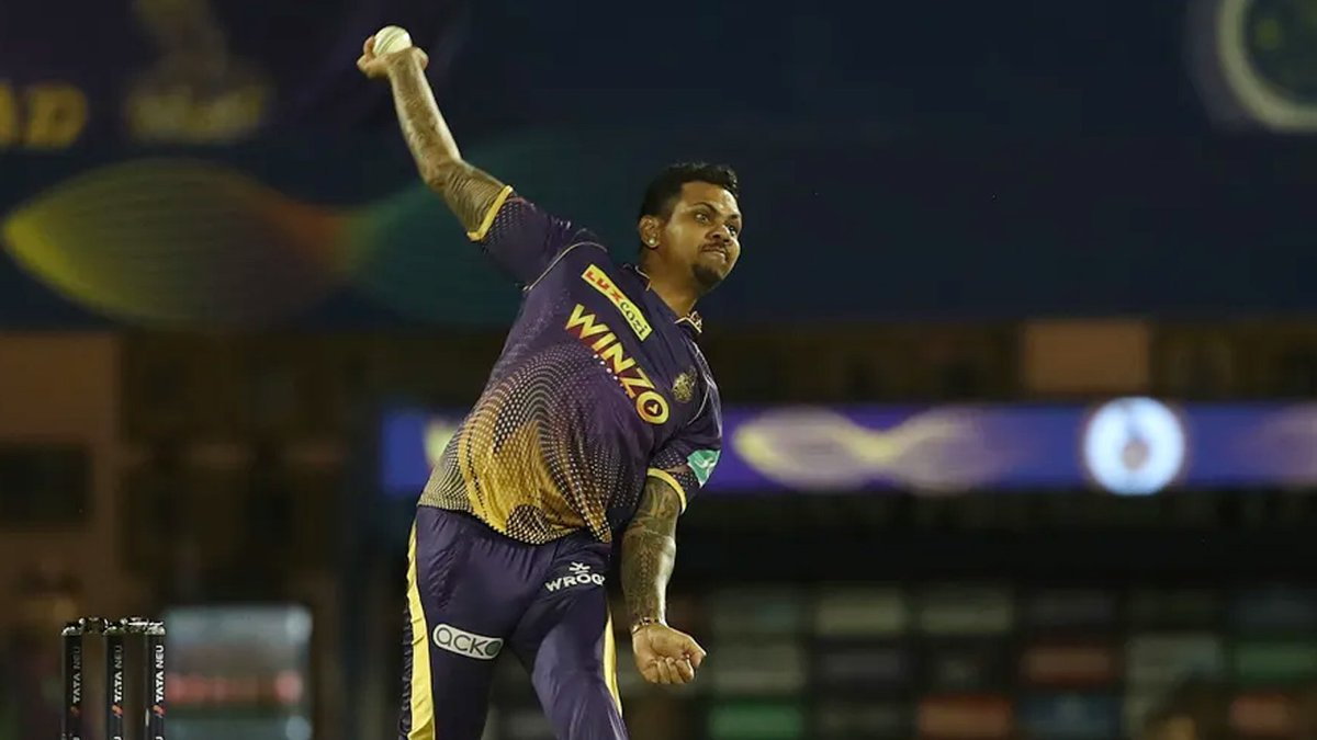toisports's tweet photo. #IPL2022 #RRvKKR #SunilNarine #KKR 

@KKRiders spinner Sunil Narine wants to finish his IPL career in 'KKR colours', plays record 150th game for the franchise

READ: https://t.co/l0HtjFs73v https://t.co/9ziuLEdIXn