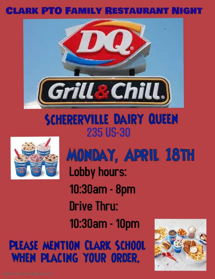 Dairy Queen fundraiser tonight!