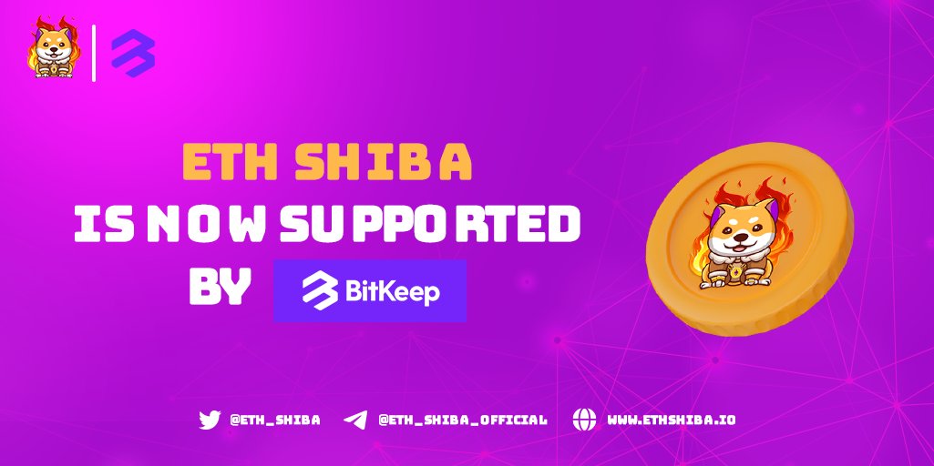 ETHSHIB is now whitelisted and supported by <a href="/BitKeepOS/">Bitget Wallet</a> 🚀 wallet

Trade seamlessly through BKSWAP by searching for #ETHSHIB and swap across 100s of pairs. BitKeep has over 5 million registered users and enables #ETHSHIB to become even more accessible!