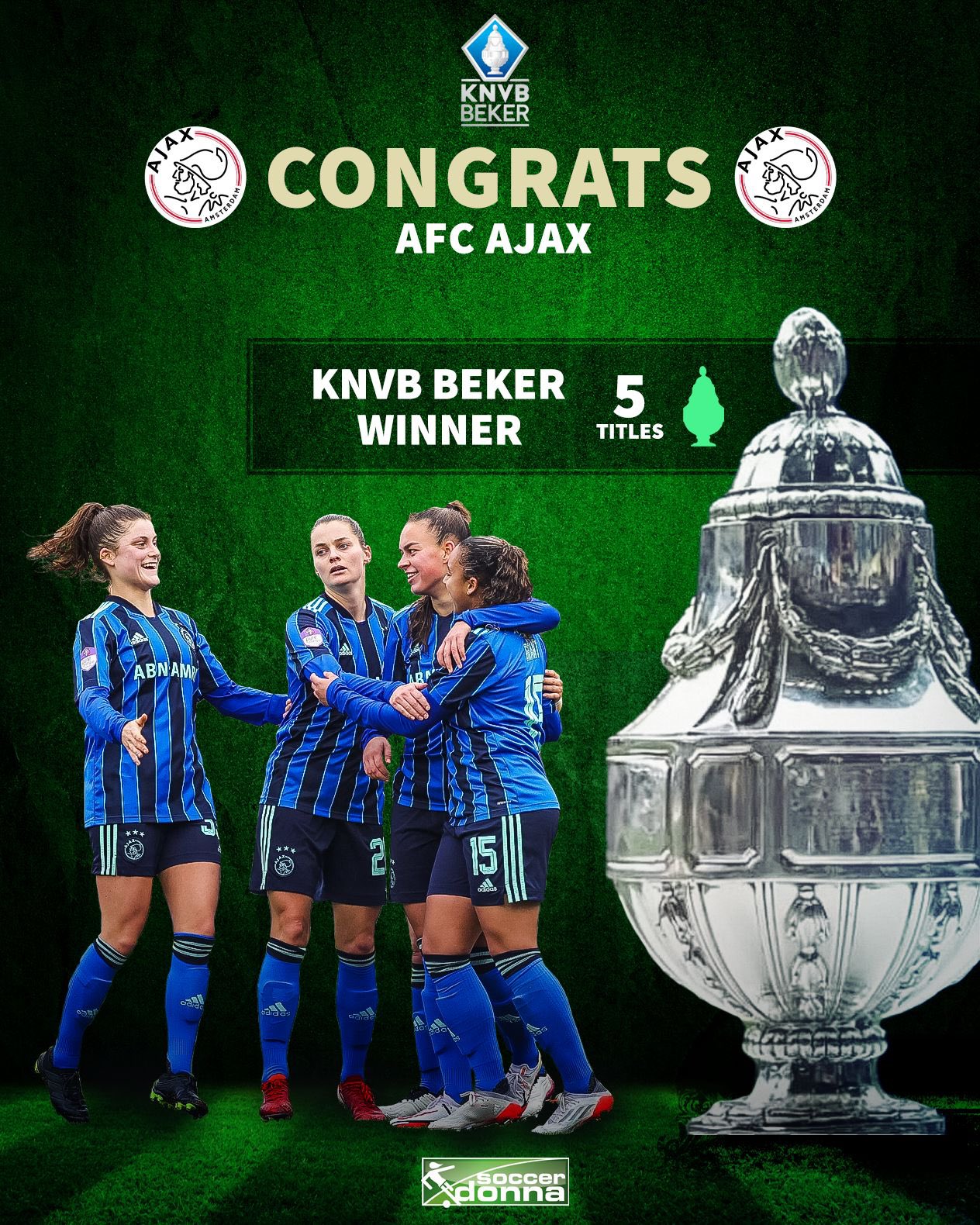 Soccerdonna on X: .@AjaxVrouwen win their 5️⃣th KNVB Beker Cup by beating  @PSV_Vrouwen with 2:1. ⚪️🔴 Ajax's men's team lost to PSV men's in  yesterday's cup final, so it's a successful revenge.