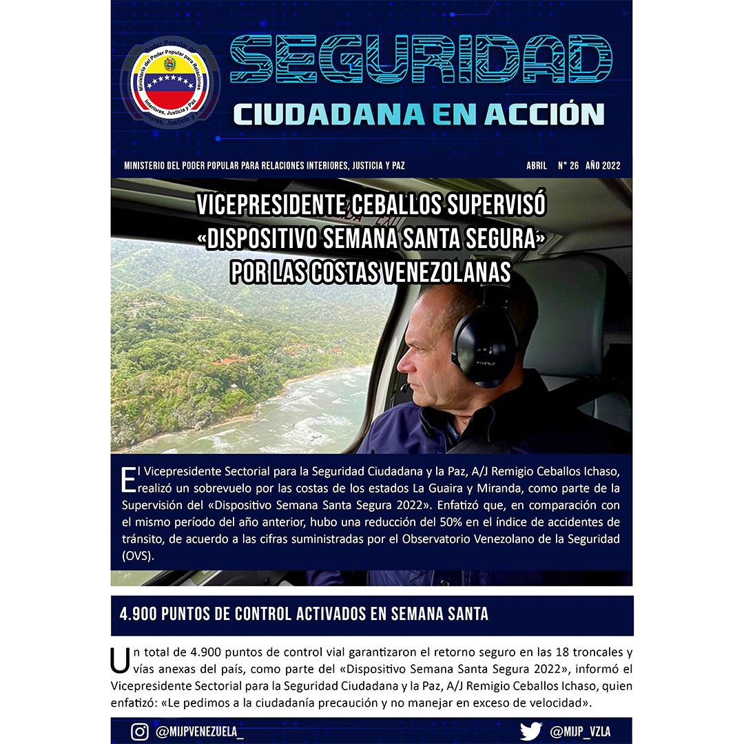 CeballosIchaso1's tweet photo. #18Abr| En este Abril de Fe y Esperanza, los invito a leer nuestro Resumen Semanal de Noticias. Son tiempos para estar informados de los acontecimientos más relevantes de la Patria, para seguir avanzando en el fortalecimiento de la seguridad y La Paz.
 
 #BalanceSemanaSanta2022 https://t.co/hrAK7MdlgW