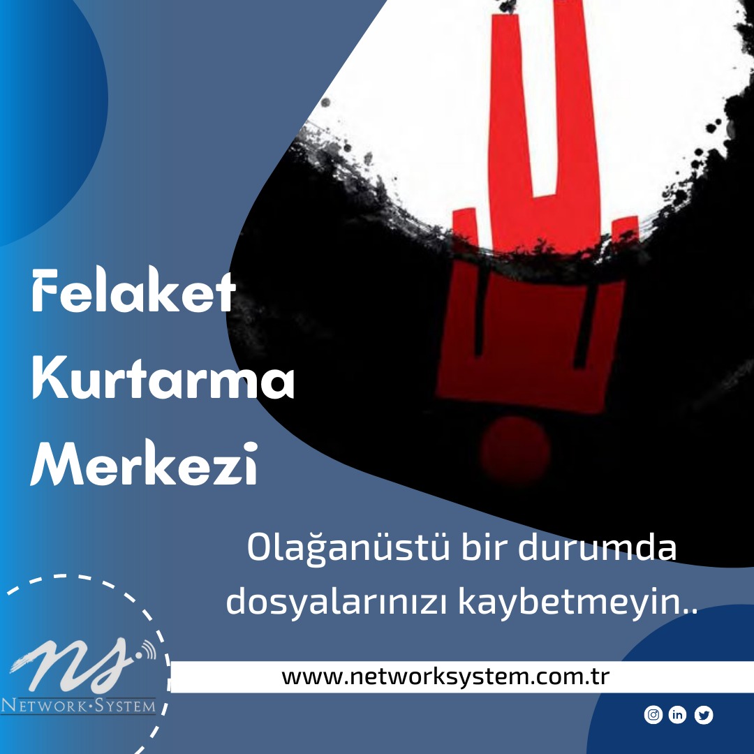 ✔️ Felaket Kurtarma Merkezi...
✅Olanüstü bir durumda ekibimizle yanınızdayız!...
📞(232) 988 12 13
📧networksystem.com.tr
#network #networksecurity #networksystem #ipcamera  #cloudsystem #kvkk  #information #voip #projedanışmanlığı