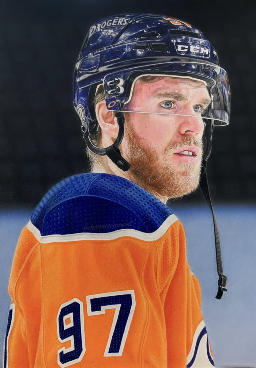Sportsnet's tweet photo. This Connor McDavid PENCIL drawing took 186 hours to complete! 🤯👏

✏️: @shannonrosssx https://t.co/ZGCOp7xq64