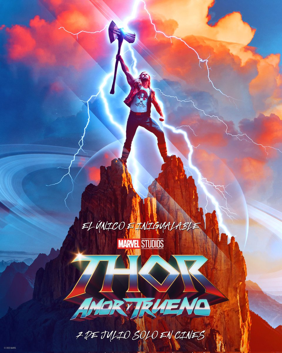 Primer poster de #ThorLoveAndThunder ❤⚡️
En unos minutos reacción