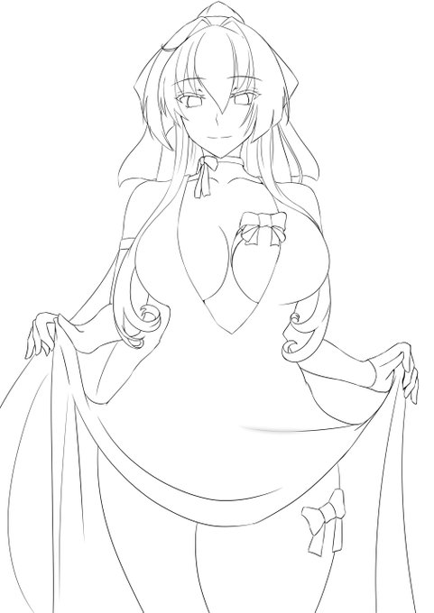 #皆さん線画と塗った後を見せてください 
ほいさ 