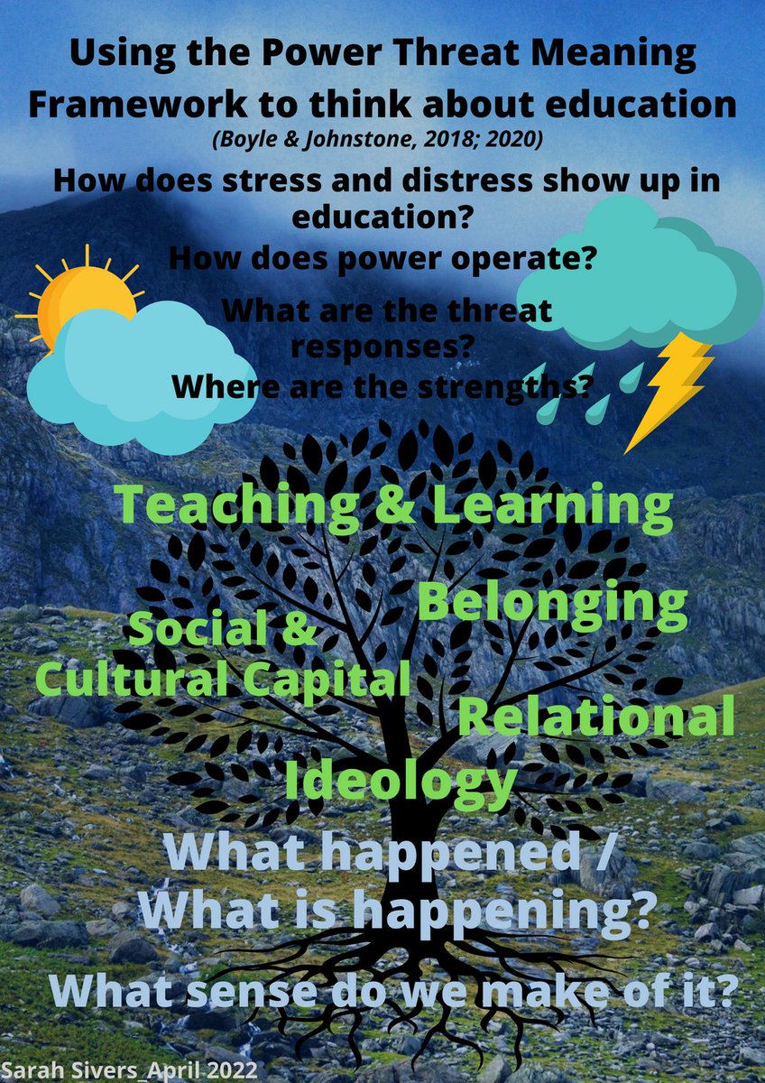 #BankHolidayMonday reading and thinking about #PowerThreatMeaningFramework & #education in anticipation of the 1st special interest group meeting on 3rd May
For more details click here --> edpsy.org.uk/interest-group…