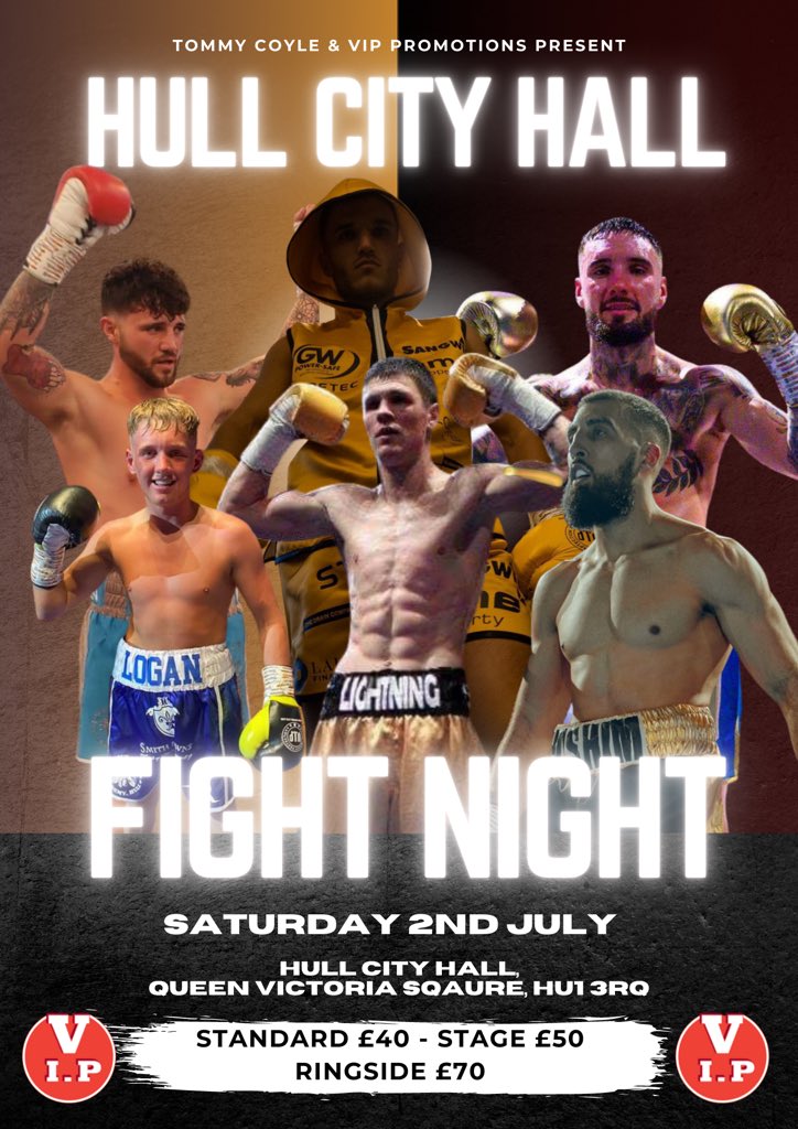 Tommy Coyle (@tommycoyle89) on Twitter photo Boxing in Hull is back again and it’s in good hands.
Hull City Hall
Saturday 2nd July
<a href="/CityHallHull/">Hull City Hall</a> Boxing in Hull is back again and it’s in good hands.
Hull City Hall
Saturday 2nd July
<a href="/CityHallHull/">Hull City Hall</a>