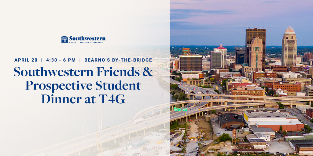 Southwestern Seminary (@swbts) on Twitter photo Are you at #T4G22? We want to see you! Join us at the Southwestern Friends & Prospective Student Dinner this Wed and hear from <a href="/AdamGreenway/">Adam W. Greenway</a>.
Register today at swbts.edu/events/southwe… Are you at #T4G22? We want to see you! Join us at the Southwestern Friends & Prospective Student Dinner this Wed and hear from <a href="/AdamGreenway/">Adam W. Greenway</a>.
Register today at swbts.edu/events/southwe…
