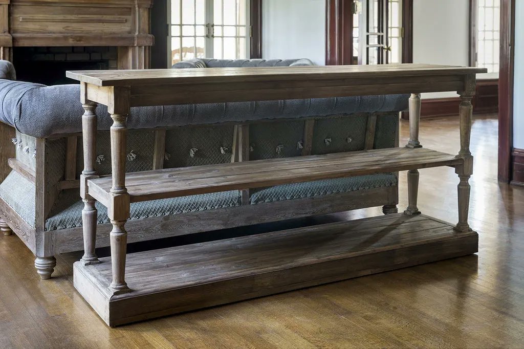 TheBellaCottage's tweet photo. Constructed in reclaimed pine, the Lauren Console Table offers open shelving and a sturdy base. Perfect for displaying right behing your sofa in your home. Perfect for the French Farmhouse styled space. Shop Here: https://t.co/7TN3Ha5BCg https://t.co/uTvpQp2Hic