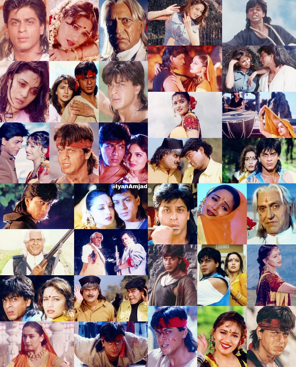 IyanAmjad's tweet photo. @iamsrk was simply excellent in his role.
@MadhuriDixit was wonderful as Gauri.
Both of them shared a very beautiful chemistry together.
Amrish Puri was brilliant as the antagonist.
The supporting cast did a good job.
Superb music by Rajesh Roshan.
A MUST WATCH.
#25YearsOfKoyla https://t.co/DlO7XUiYju