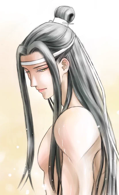 魏嬰を描いたんなら藍湛も描かねば…
#忘羨風呂桶チャレンジ
#魔道祖師 #mdzs
#藍忘機 #一日一忘羨 