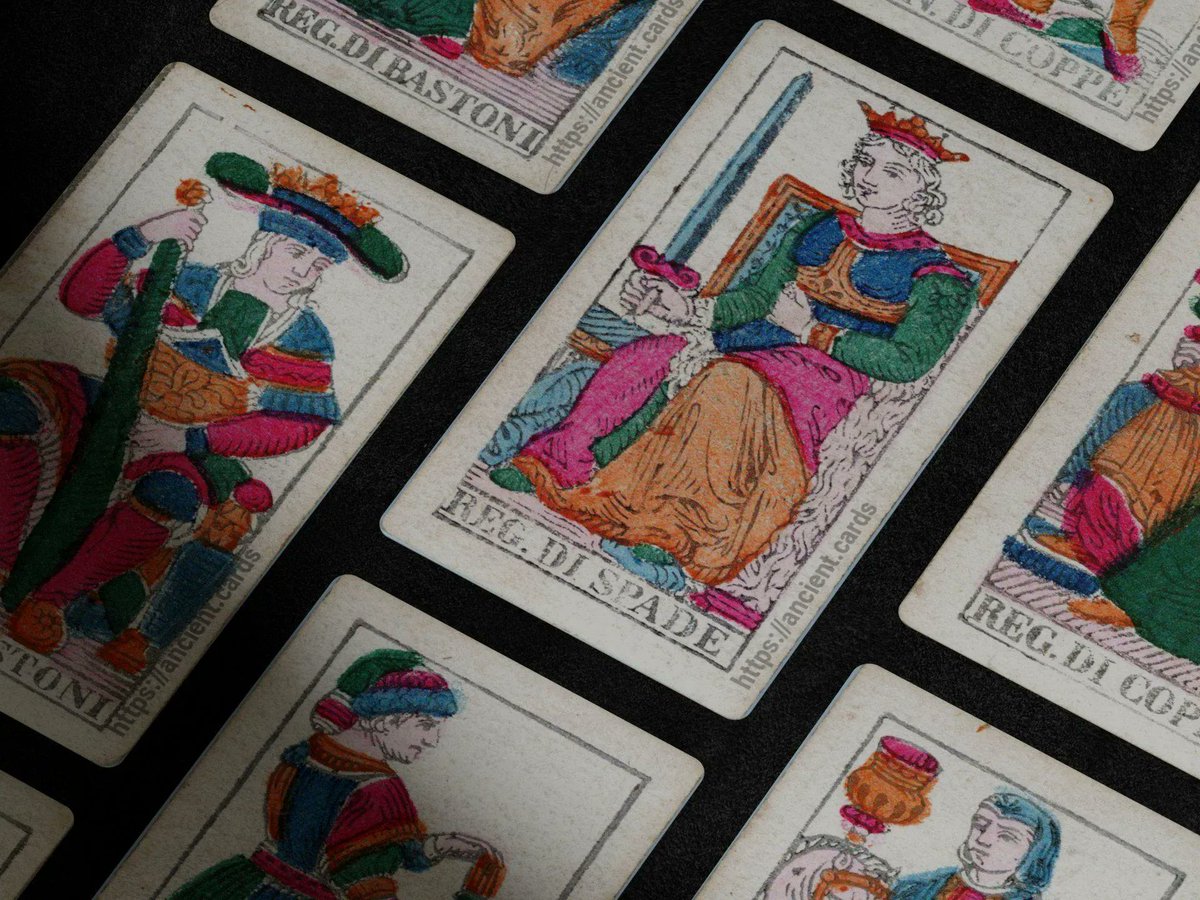 MaisonEtteilla's tweet photo. Beautiful Bordoni Tarot cards from 1885. More here 👉 https://t.co/nfUkBKqUio

#tarot #TarotReading #dailytarot  #playingcards #tarocchi  #tarock #Königrufen
#tarocchiantichi #tarotcards #antiquetarot https://t.co/r2oy79fyWH
