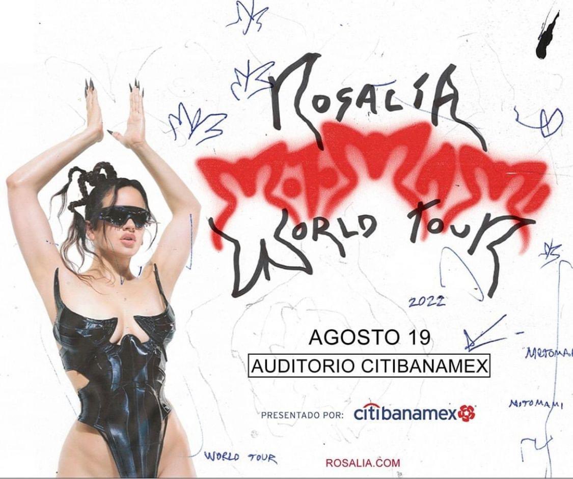 ¡Anuncia gira por México #Rosalía!

Promocionando su más reciente disco “Motomami”, la cantante española hará tres escalas en nuestro país como parte de su gira mundial, y serán en Ciudad de México, Guadalajara y Monterrey.

La venta iniciará el 22 de Abril.