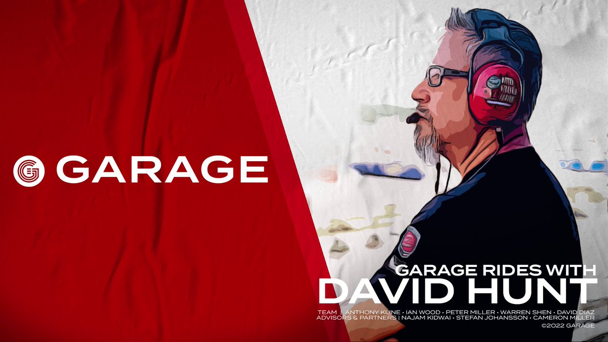 GarageXYZ's tweet photo. 🏁Garage Rides with David Hunt🏁

We're excited to chat w/@GoDavidHunt on this week's Garage Talk, tomorrow at 3pm PST. 

Join us as we chat about supporting drivers, finding talent and acquiring interests in teams via #web3! 

https://t.co/O00ZqobxId https://t.co/RC2qWrc1qK