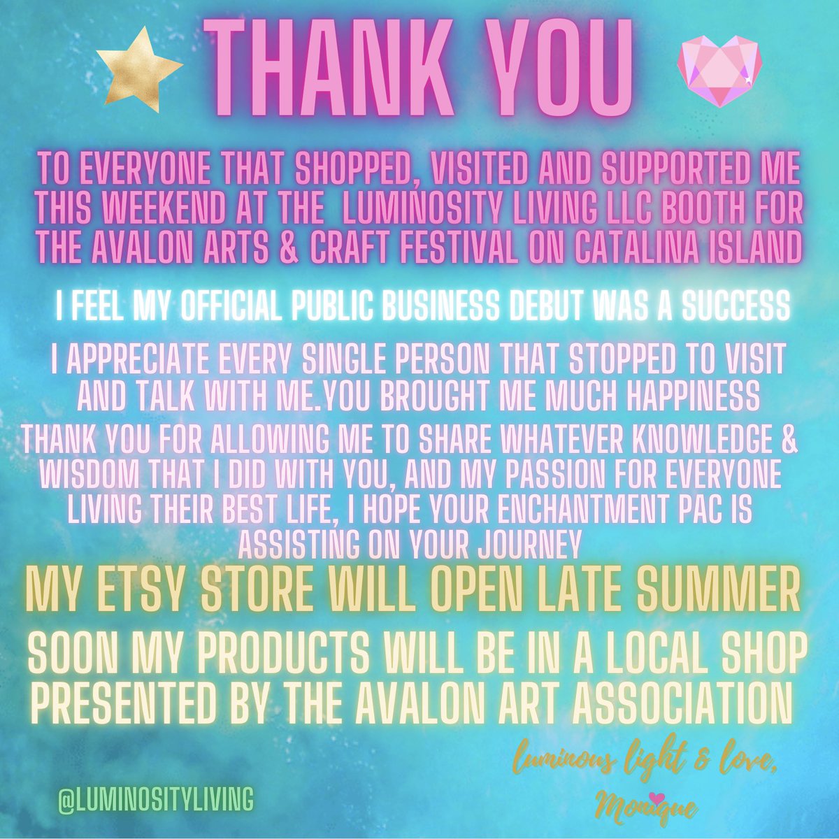 LuminosityLivin's tweet photo. ✨💖⭐️THANK YOU⭐️💖✨

#LuminosityLiving
#IAMLUMINOUS https://t.co/D0ab319vH1