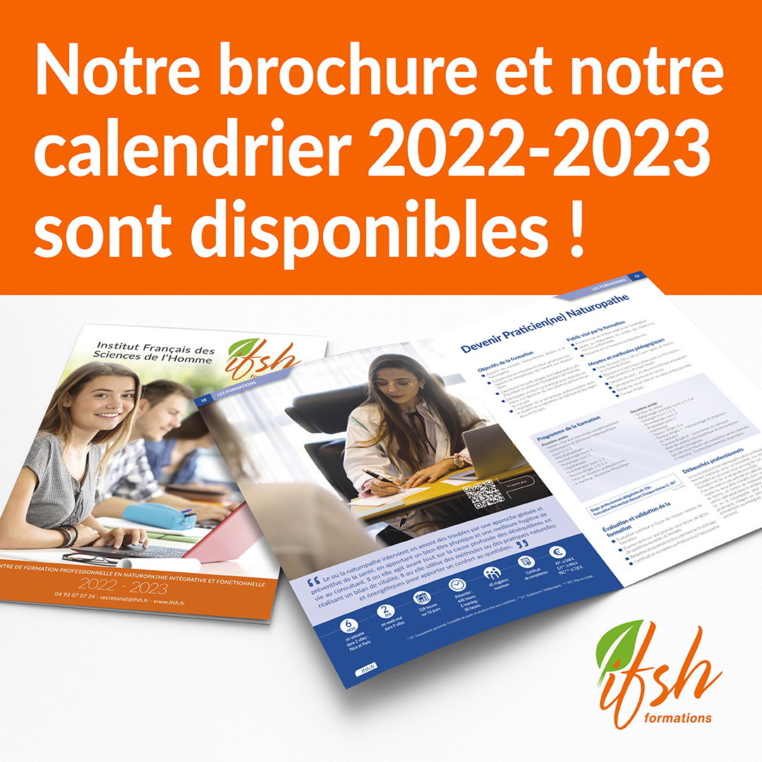 IFSH_Formations's tweet image. [👩‍🏫 Inscription 2022/2023] Téléchargez gratuitement notre documentation et découvrez notre centre de formation ! 

Vous trouverez la brochure ici 👉 ifsh.fr/brochure 
Et les calendriers et tarifs sur le site ifsh.fr

#IFSHformations #IFSH #naturopathie