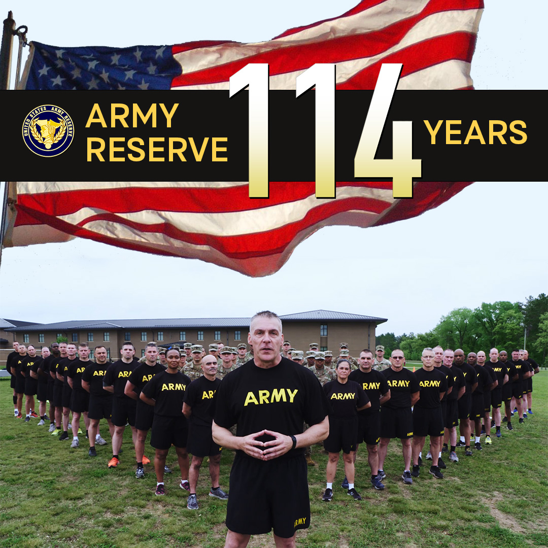 Happy Birthday Army Reserve! Here's to 114 years of #service to our #country