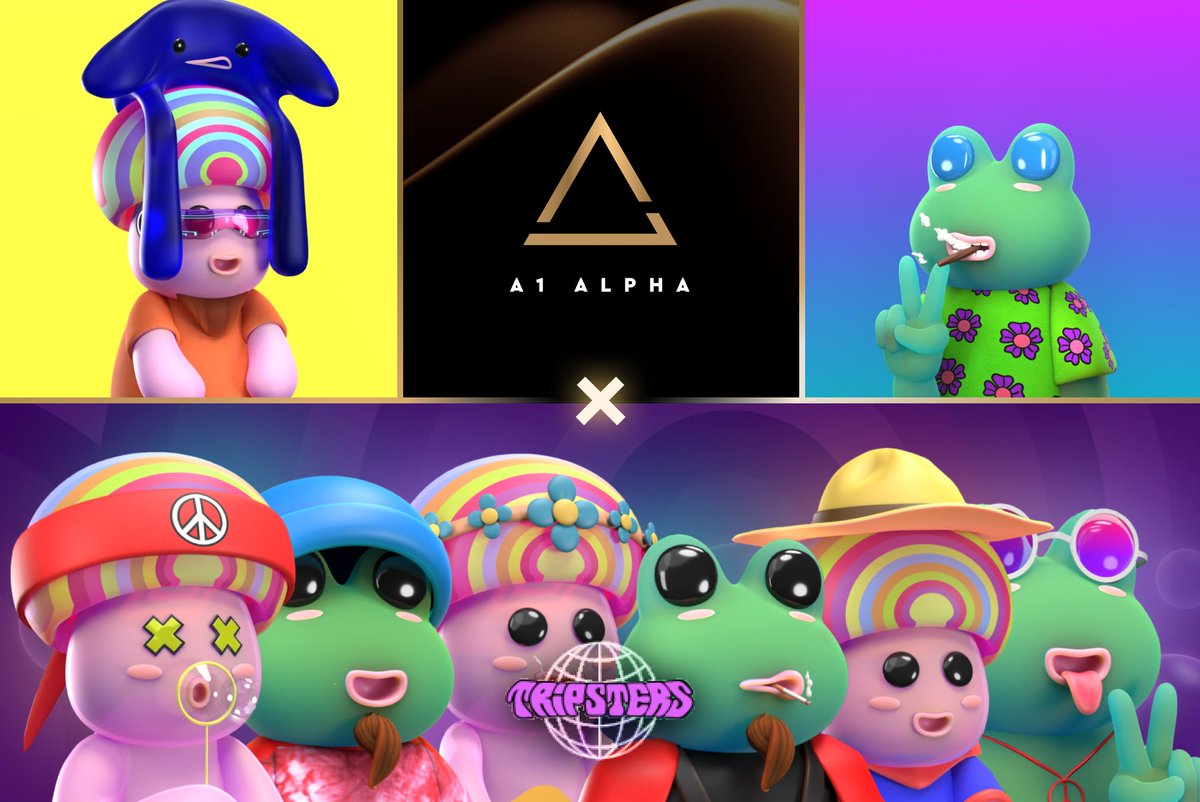 A1AlphaNFT's tweet photo. 🎉 Whitelist Giveaway🎉

🌐 @Tripsters x @A1AlphaNFT 🌐
Bringing you 5x WL spots for these trippy lil guys! 🍄🐸🌀 

To win 🌐:
1️⃣Follow @Tripsters @A1AlphaNFT 
2️⃣Like &amp; RT
3️⃣ Tag 3 frens

Ends in 48 hours! ⏳
#NFT #Tripsters #NFTCommunity #A1AlphaNFT #Ethereum #Whitelist https://t.co/7abClm7Etq