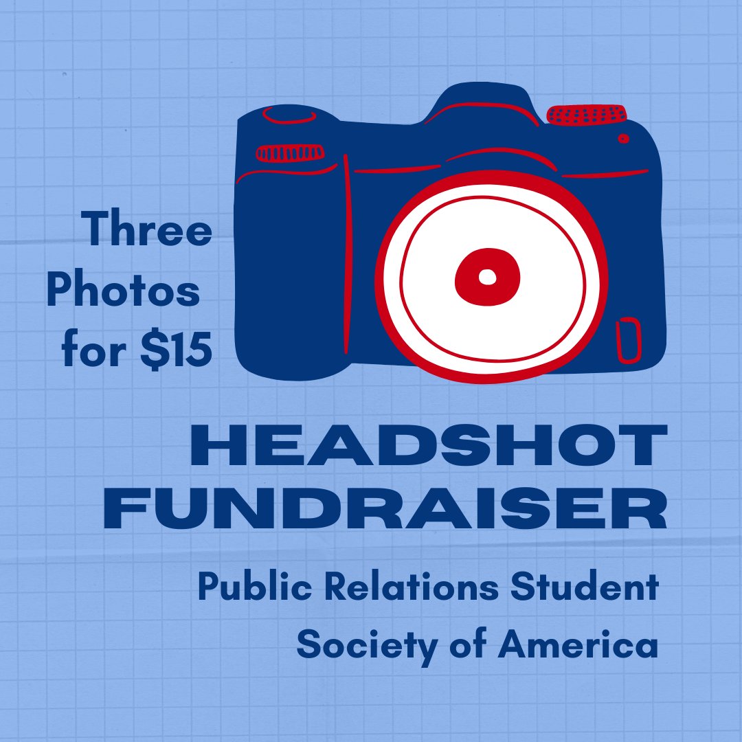 PRSSA will be holding a headshot fundraiser on April 22 from 11 a.m. to 1 p.m. on the fourth outdoor landing of Vilas Hall! The headshots will be $15 for three photos (cash/Venmo accepted). Sign-up for a specific time at the link in our bio or come whenever and we'll fit you in!