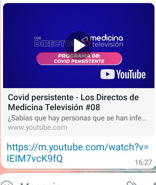 longcovidspain's tweet photo. Esta tarde en #LosDirectos de @Medicina_TV con @mera_cordero y @Pilar_RguezLedo se hablara sobre #LongCovid #COVIDPERSISTENTE
🔵 Síguelo a partir de las 18 h en 👇🏻
https://t.co/HWi8nbzic7
¡Te esperamos! https://t.co/ffytl7wFiA