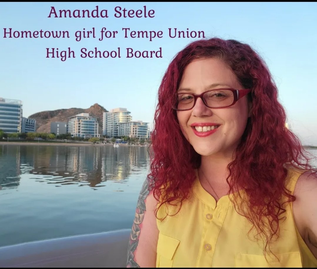 Steele4TUHSD's tweet photo. 📢📢 Big news to share 📢📢

I am excited to announce that I am running for the Tempe Union High School District Governing Board! 

Born and raised in Tempe, I attended the Tempe Elementary School District, prior to my time at Tempe High. My family did not go far, moving to West https://t.co/mJGZIZfOZL