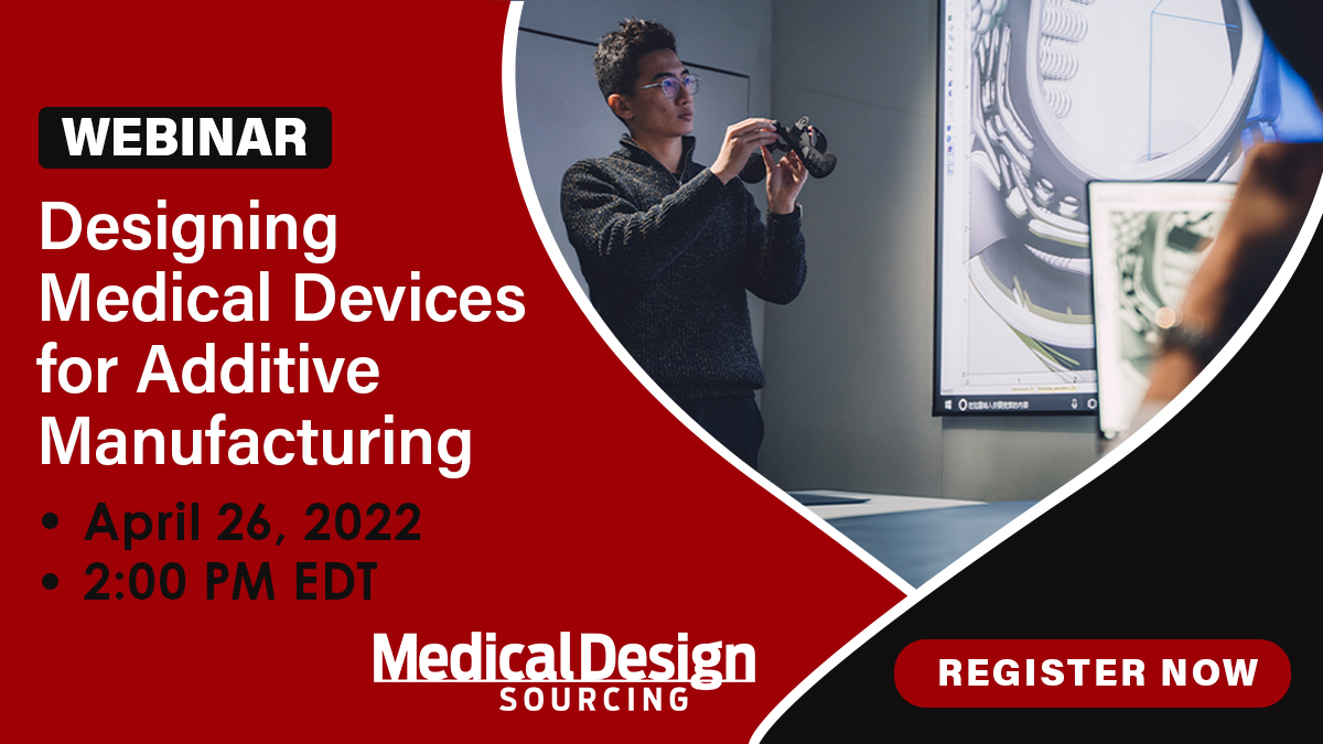 MedTechDaily's tweet photo. On Tuesday April 26th at 2:00PM EST, join members from @HP, @AvidProduct, &amp; @eimedical for an all new webinar on "Designing #MedicalDevices for #AdditiveManufacturing".

REGISTER FOR FREE: https://t.co/pY7uQI40qQ

#3DPrinting #DeviceManufacturing #DeviceDesign #Medtech https://t.co/oO17rfcpT7