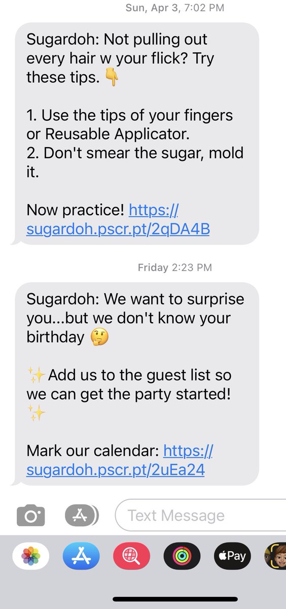Loving all the texts from <a href="/sugardoh/">Sugardoh</a>