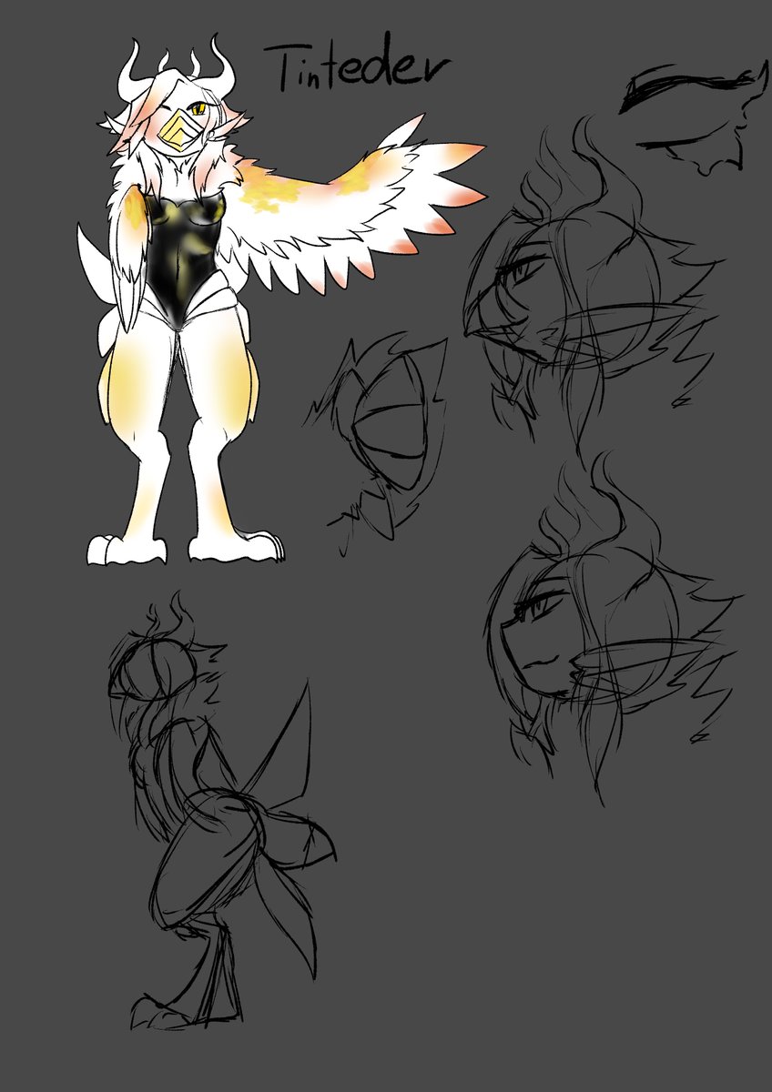 ImSzidney's tweet photo. I created a character sheet (in blender) for one of the protagonists of my project. This will probably be the final look of the character. Her clothes will change at most. I haven't figured out its colors yet, so the sculpture is colorless.
#dancewiththedevil #spore #sporegame https://t.co/JbVWxOKJ7f