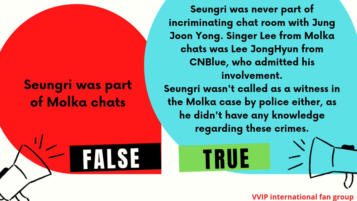 VVIPforVictoRi's tweet photo. False and true regarding Seungri's case.

#JusticeForSeungri
#JusticeForAll https://t.co/6LeROLfdEY