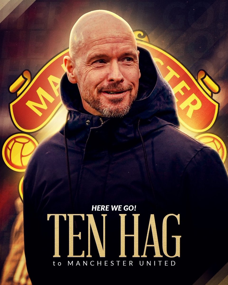 Erik ten Hag to Manchester United, here we go! Agreement on contract now set to be completed. Mitchell van der Gaag, priority candidate for coaching staff. 🔴🤝 #MUFC Ajax & Man United in contact to discuss €2m clause - announcement timing depends on this [not today/tomorrow].