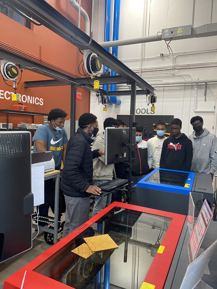 CortinaConnor's tweet photo. @WakeBoysLead  WYMLA’s young men at NC State with their CREATE program. @RaleighFounded https://t.co/hnZu5e8M5f