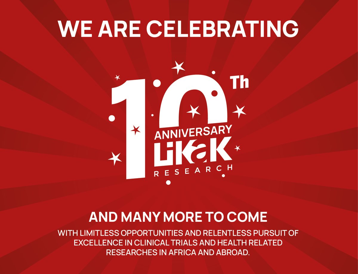 LikakResearch's tweet photo. And yes!!! We hit a decade today. A new milestone for new challenges ahead for African communities in clinical research. Join us to celebrate !

#decadeoflikakresearch
#clinicalresearch https://t.co/H9tU4aGftt