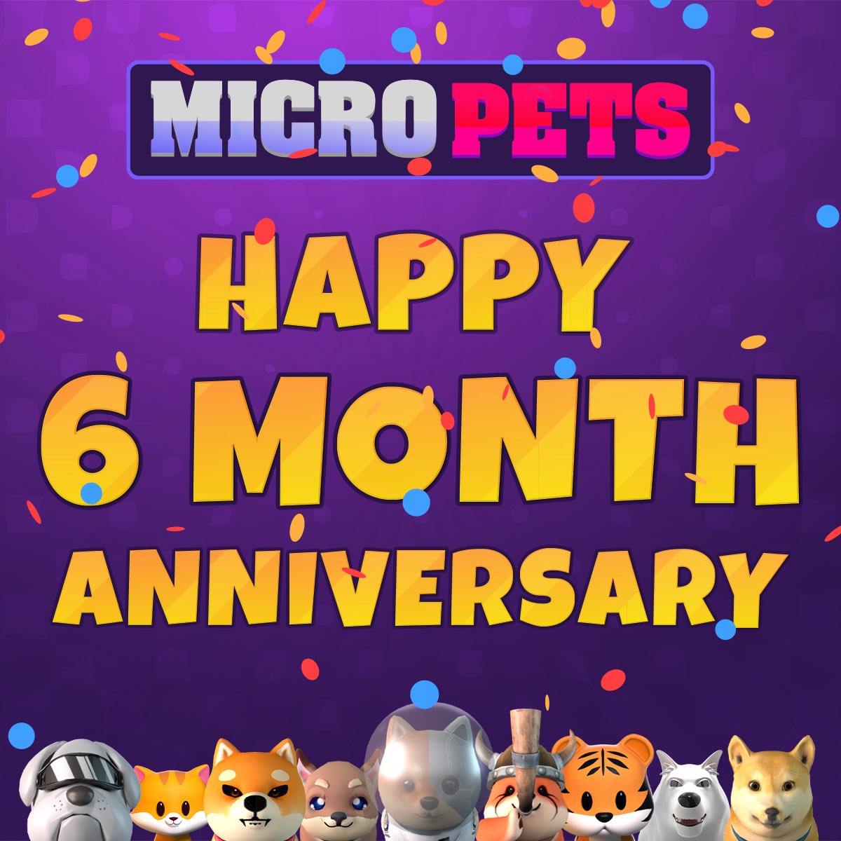 MicroPets_io's tweet photo. Happy 6 months MicroPets family ❤️

What an amazing journey it has been. And it wouldn’t be the same without you all being part of it 😍

We love you and appreciate you all.

The next 6 months is going to be just as amazing with you all being here ❤️

#WeAreMicroPets https://t.co/wVrBGN1StM