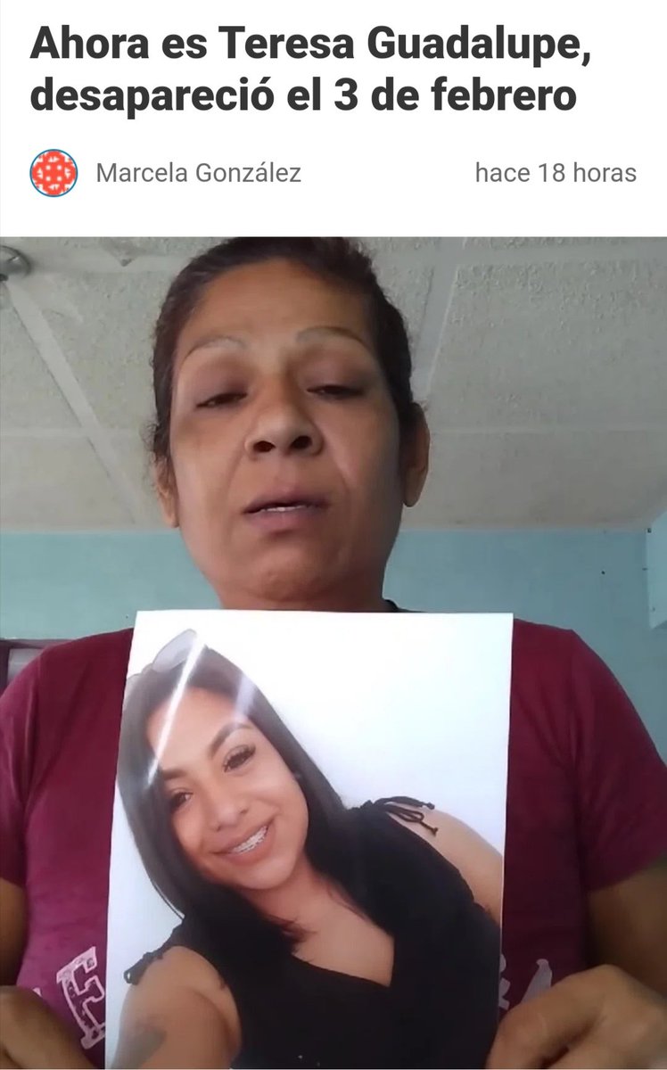abdeel30's tweet photo. Porfavor pudieran compartir también Teresa nos necesita para encontrarla !#Teresa  #Debahni #debhani
#Ayuda #Desaparecida #Desaparecidas https://t.co/HsKkUfP2l3
