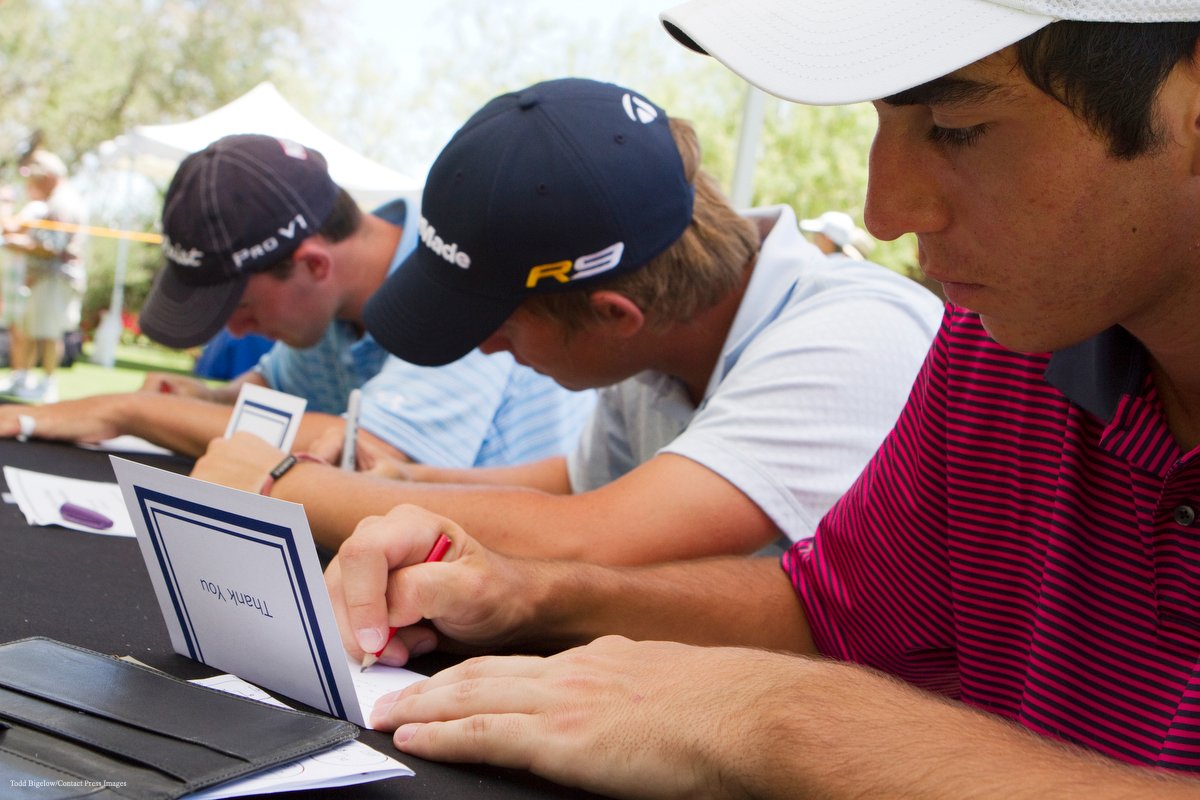 <a href="/GOLF_com/">GOLF.com</a> Spieth's behavior comes as no surprise to me. I photographed him as part of a Sports Illustrated profile 12 yrs ago when he was on the <a href="/AJGAGolf/">AJGA</a> tour. They taught young golfers etiquette &amp; sportsmanship, including writing thank you notes to sponsors.