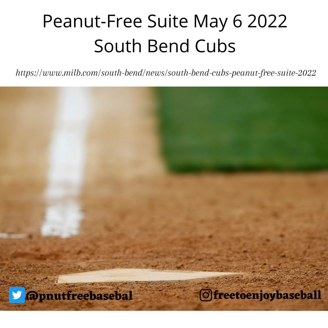 pnutfreebasebal's tweet photo. @SBCubs #peanutallergy #baseball #peanutfree suite May 6, 2022 https://t.co/cWrhD7kEwK