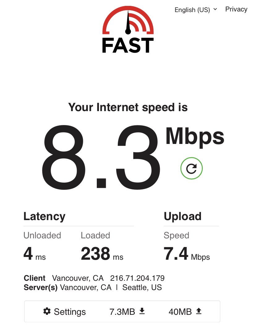 arianmu's tweet photo. @Novusnow  anyone else reported speed issues in Laugheed area? This are my current stats https://t.co/yFFY8WQTgI