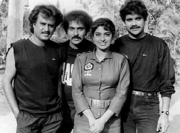 India's first Pan-India film was also made by #Sandalwood, the Kannada film industry, 30 years ago. #ShantiKranti was made in Kannada, Tamil, Telugu and Hindi. @TheRavichandraV @rajinikanth @iamnagarjuna @iam_juhi #ಚಂದನವನ #ಕನ್ನಡ