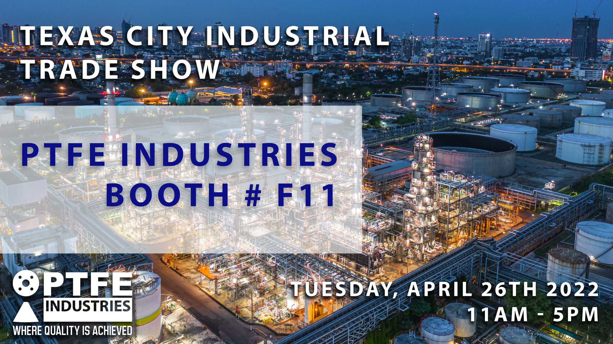 PTFE Industries on Twitter see PTFE Industries at the Industrial