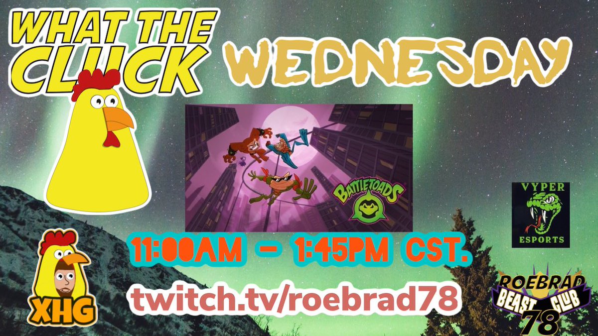 awesomebradroe's tweet photo. This What The Cluck Wednesday: BattleToads!!! So Excited!!! #XHG #WhatTheCluck #MuchLuV #BeastClubGaming #VyperESports https://t.co/j77ZBgPijd