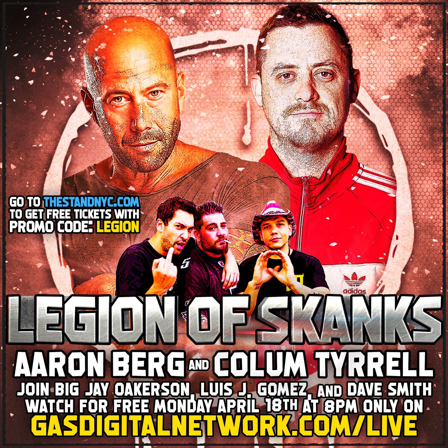 Luis J. Gomez on Twitter: "Tonight on skanks! @aaronbergcomedy and